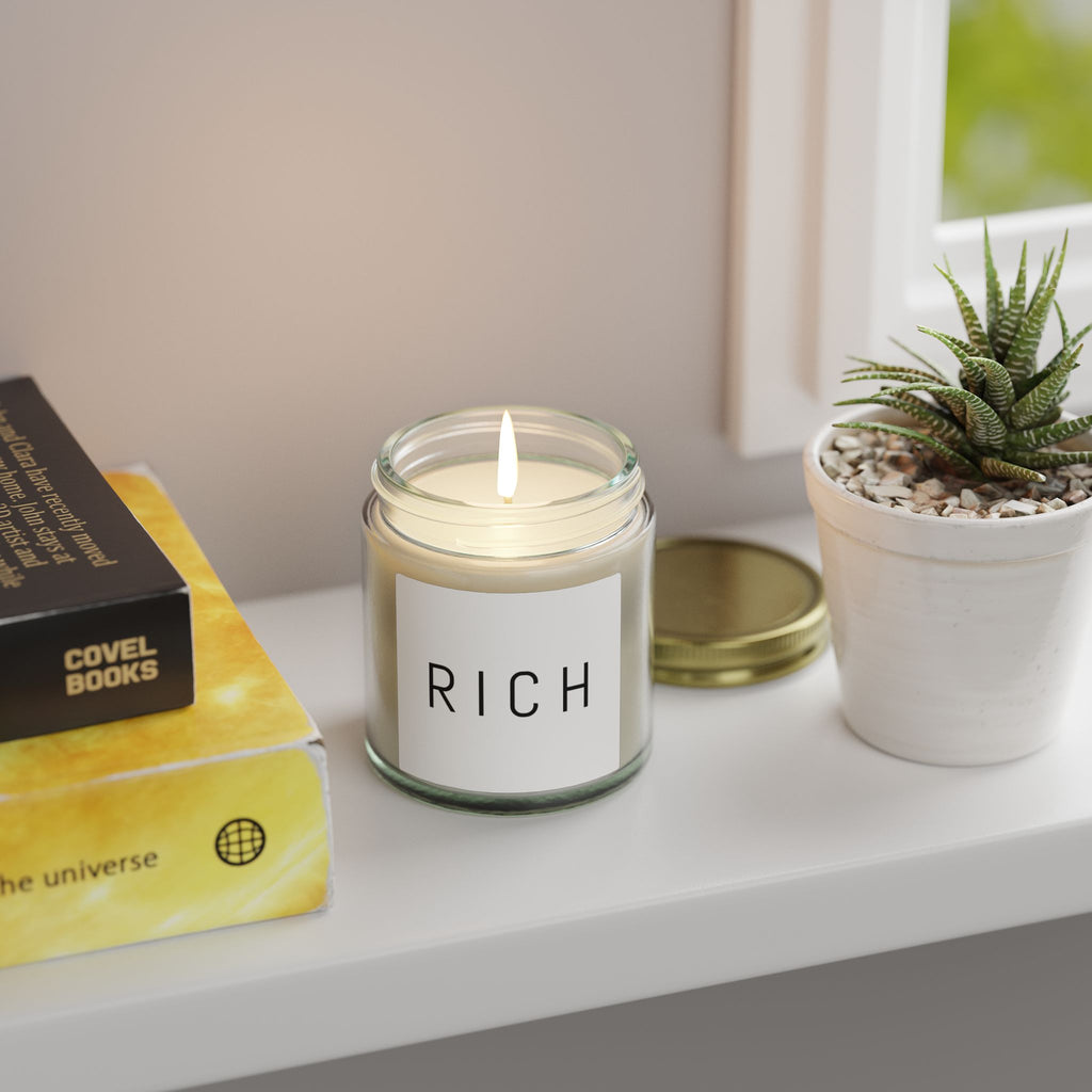 RICH Jar Candle - Coconut Apricot Scented  (4oz/9oz)